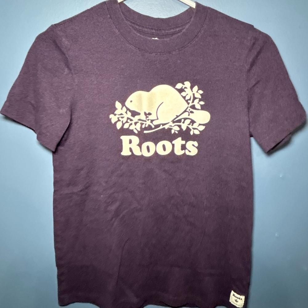 Roots Short Sleeve Tee in Deep Purple - Picture 2 of 7